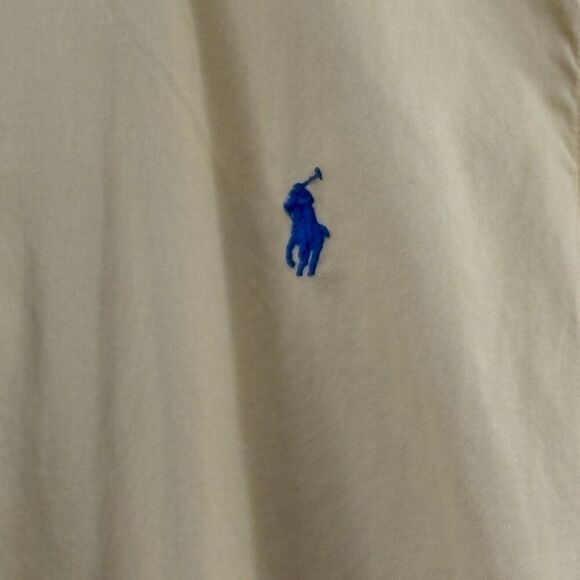 Ralph Lauren Featherweight Twill Button-Down Shirt Yellow Short Sleeve Men’s S - Picture 5 of 11